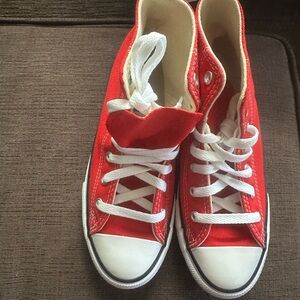Converse Red Sneakers in Box